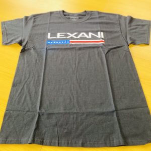 LEXANI US black logo Tシャツ