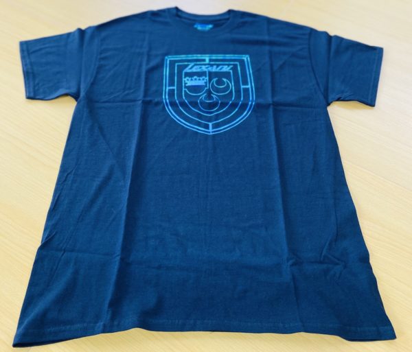 LEXANI US black blue logo Tシャツ
