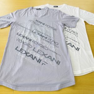 LEXANI EX lexani gray・white Tシャツ