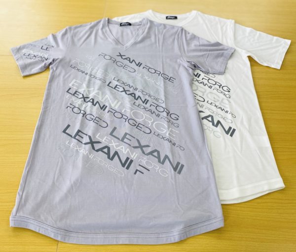 LEXANI EX lexani gray・white Tシャツ