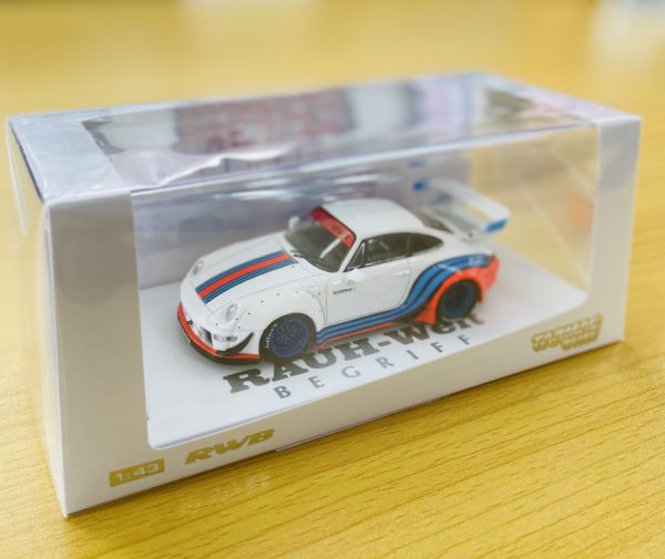 RWB 1：43 ミニカー 白(青赤)